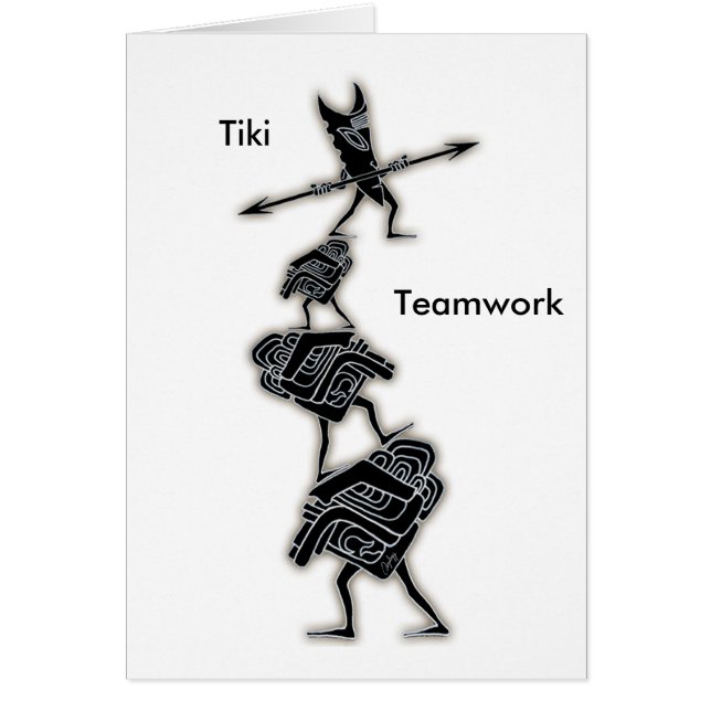 Tiki Äventyr Hälsningskort (Framsidan)
