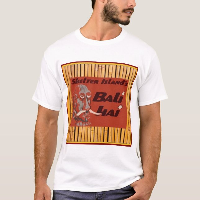 Tiki - Bali Hai Bamboo T Shirt (Framsida)