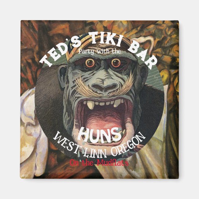 Tiki Bar-fest med HUNS på lerstränderna Magnet (Framsidan)