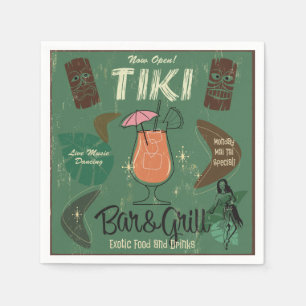Tiki Bar&Grill coctailservetter Pappersservett