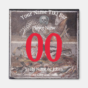 Tiki Bar nummer namn stad stat slogan Magnet
