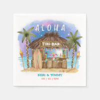 Tiki Beach Bar | Tropisk månne hav och surfing