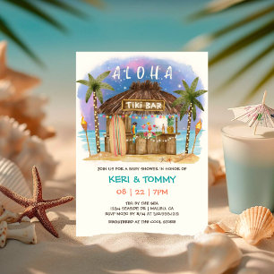 Tiki Beach Pub   Barnskötare för Tropiska Måne Inbjudningar