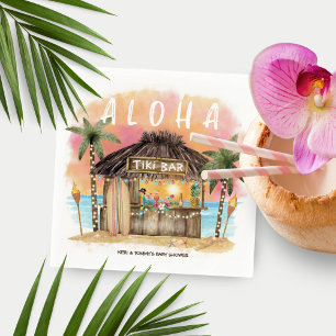 Tiki Beach Pub Tropical Surfa & Sea Baby Shower Pappersservett
