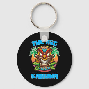 Tiki Big Kahuna Funny Hawaiian Fars dag Vacatio Nyckelring