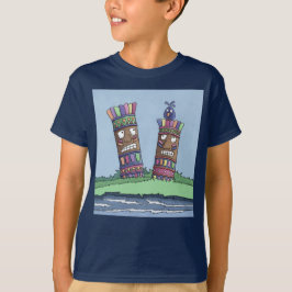 Tiki Bird Plum T-Shirt