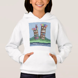 Tiki Bird Rosenknopp Hoodie T Shirt