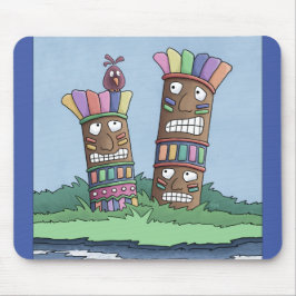 Tiki Bird Rosenknopp Mouse Pad Musmatta