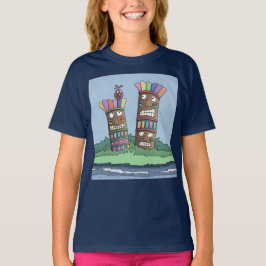 Tiki Bird Rosenknopp T-Shirt