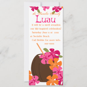 Tiki-Blommar Inbjudningar