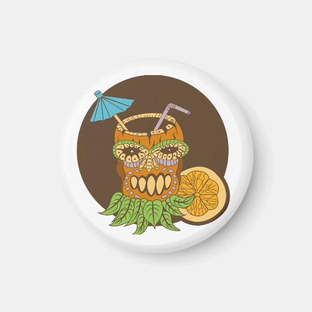 Tiki Cocktail, Rolig Magnet (Framsidan)