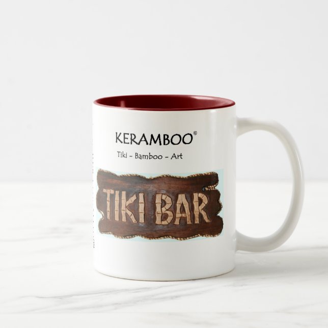 Tiki Coffee Mug / Kaffee Becher Två-Tonad Mugg (Höger)