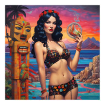 Tiki Dream Beach Daydröm - Ken Gage Art