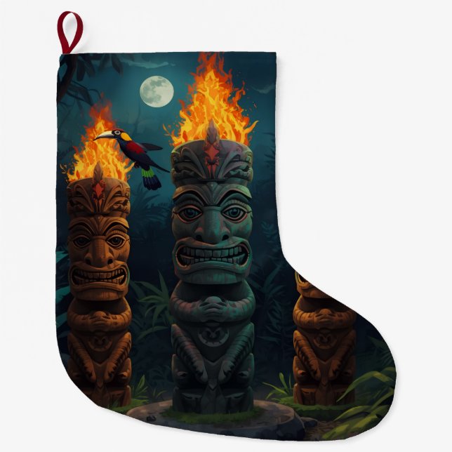 Tiki-gudarnas julstrumpa (Framsidan)