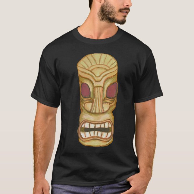 Tiki Head T Shirt (Framsida)