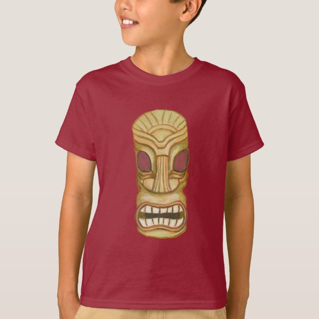 Tiki Head T Shirt (Framsida)