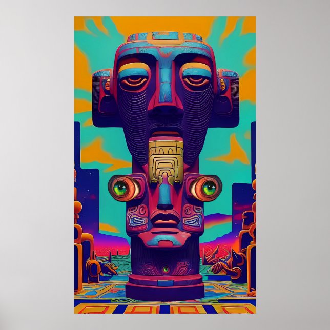 Tiki Höger eller Tiki överhuvudtaget inte Poster (Framsidan)