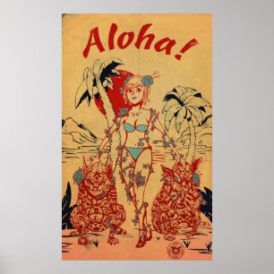Tiki hundaffisch poster