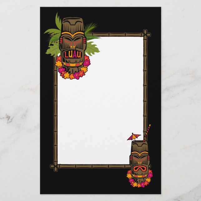 Tiki Luau Brevpapper (Framsida)