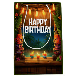 Tiki Luau Hawaiian Tropical Island Beach Birthday