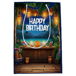 Tiki Luau Hawaiian Tropical Island Beach Birthday