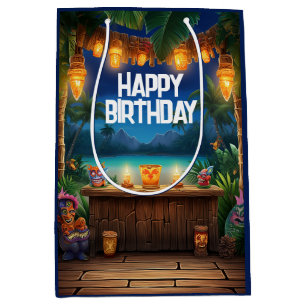 Tiki Luau Hawaiian Tropical Island Beach Birthday