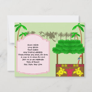 Tiki Luau-partiets inbjudan
