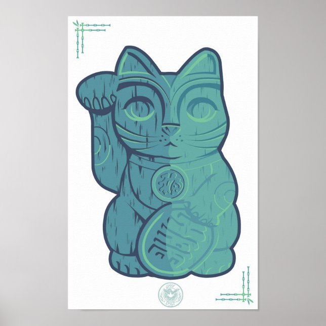 Tiki Lucky Cat Poster (Framsidan)