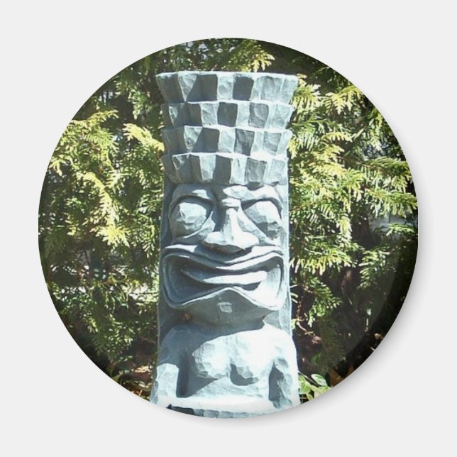 TIKI-magnet (runt) Magnet (Framsidan)