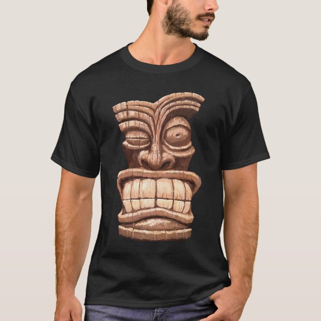 Tiki man III Tee Shirt (Framsida)