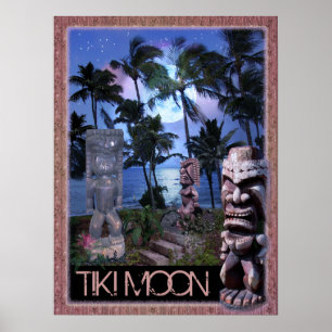 Tiki Måne Poster