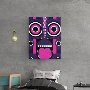 tiki mask canvastryck