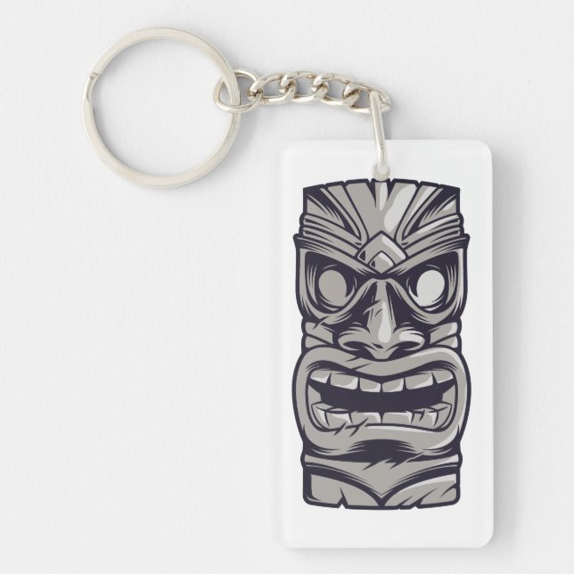 Tiki Mask Chill Nyckelring (Framsidan)