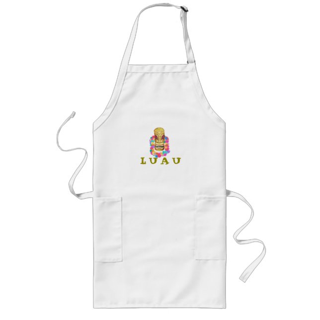 Tiki-mask Hawaiianskt Luau förkläde (Framsidan)
