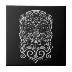 Tiki Mask Kakelplatta