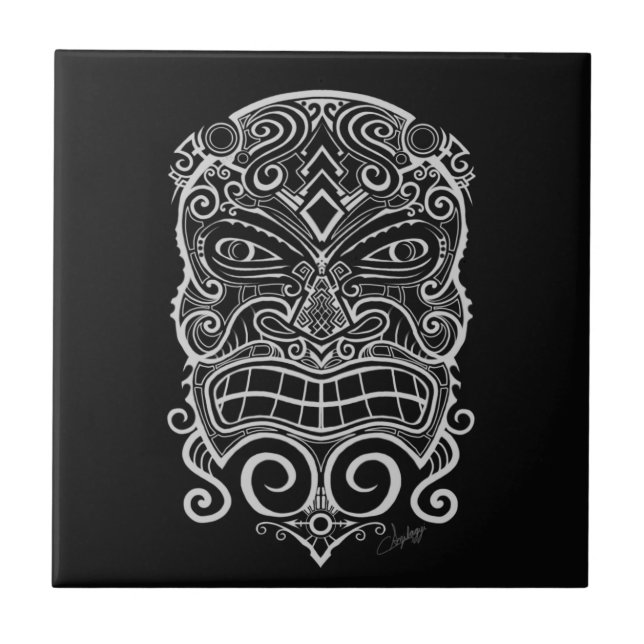 Tiki Mask Kakelplatta (Framsidan)