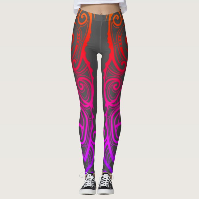 Tiki Mask Leggings (Framsida)