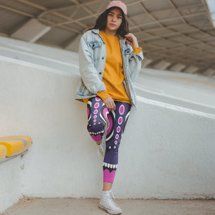 Tiki-mask Leggings