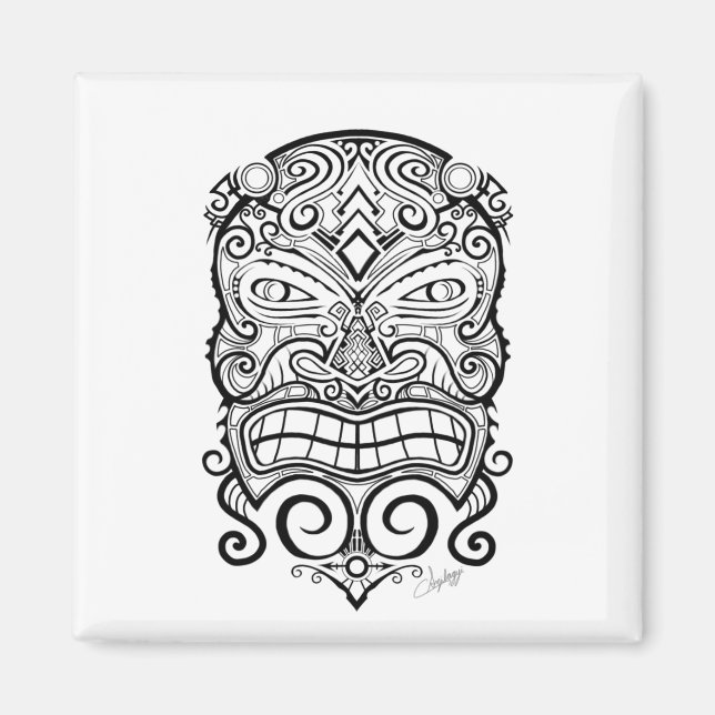 Tiki Mask Magnet (Framsidan)