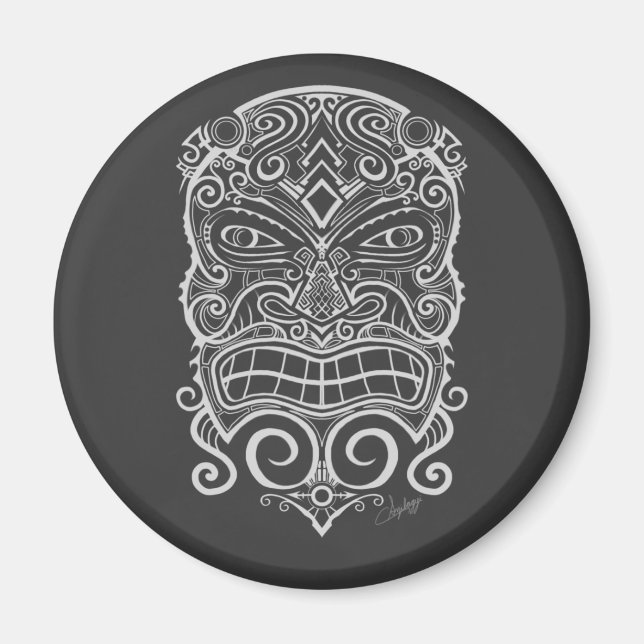 Tiki Mask Magnet (Framsidan)