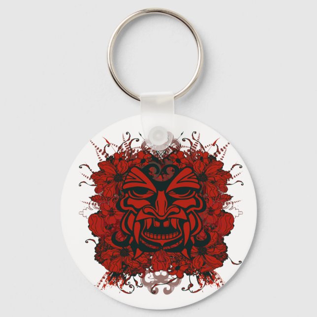 Tiki Mask-nyckelkedja Nyckelring (Framsida)