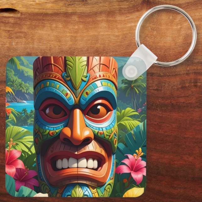 Tiki Mask Nyckelring (Baksida)