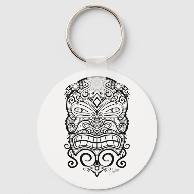 Tiki Mask Nyckelring (Framsida)