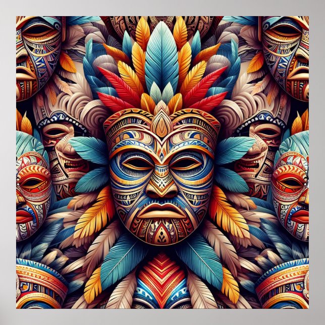 tiki mask poster (Framsidan)