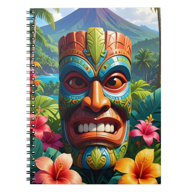 Tiki Masken Anteckningsbok (Framsidan)