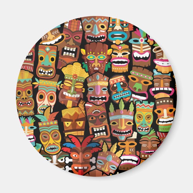 TIKI Mönster 4 Magnet (Framsidan)