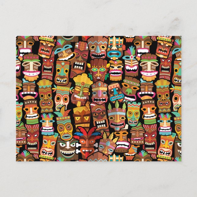 TIKI Mönster 4 Vykort (Framsida)