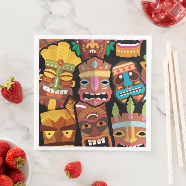 TIKI-mönster 5 Pappersservett (Insitu)