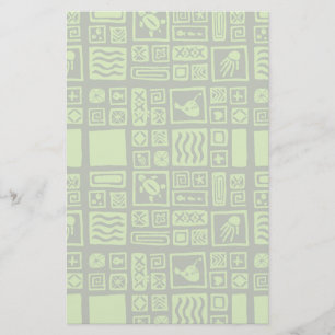 Tiki Mönster Brevpapper