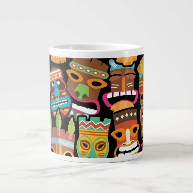 Tiki Mönster Jumbo Mugg (Framsidan)